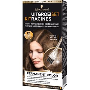 Schwarzkopf R1 licht- tot middenbruin haarverf uitgroeiset 11ml