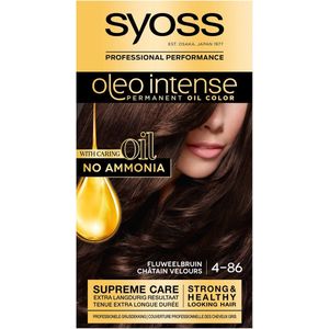 SYOSS Oleo Intense- 4-86 Fluweelbruin - Permanente Haarverf - Haarkleuring - 1 stuk