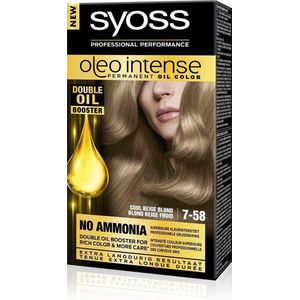 SYOSS - Color Oleo Intense 7-58 Cool Beige Blond - Haarverf - 1 stuk