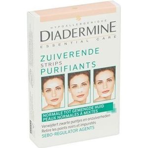 Diadermine zuiverende strips - normale gemengde huid -