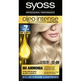 Syoss Oleo Intense - 12-00 Zilverblond - Permanente Haarverf - Haarkleuring - 1 stuk