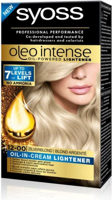 Syoss Oleo Intense - 12-00 Zilverblond - Permanente Haarverf - Haarkleuring - 1 stuk