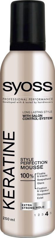 Syoss - Keratine Mousse - Styling Mousse - Hold Level 4 - 200ml