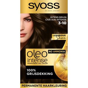 SYOSS Oleo Intense - 3-10 Intens Bruin - Permanente Haarverf - Haarkleuring - 1 stuk
