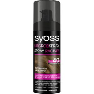 SYOSS uitgroeispray Middenbruin - 1 stuk