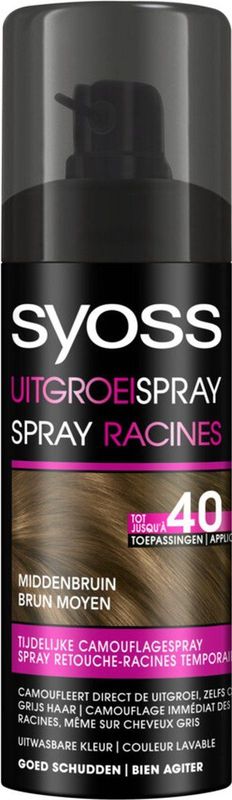 SYOSS uitgroeispray Middenbruin - 1 stuk