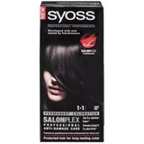 Syoss Permanent Coloration Haarverf - 1-1 Zwart