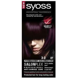 Syoss Salonplex 3-3 Trendy Violet Permanente Haarkleuring - 1+1 Gratis