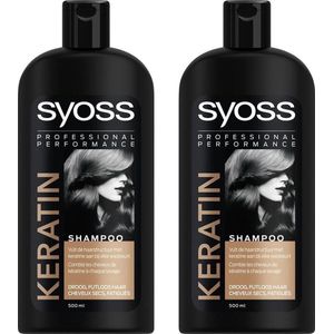 SYOSS Shampoo Keratin - 2 x 500 ml