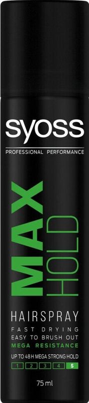 Syoss Max Hold Haarlak met Extra Sterke Fixatie mini 75 ml