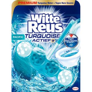1+1 gratis: Witte Reus Toiletblok Turquoise Actief