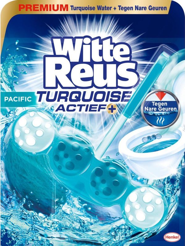 Witte Reus - Turquoise Actief - Toiletreiniger - 50% Extra Glans