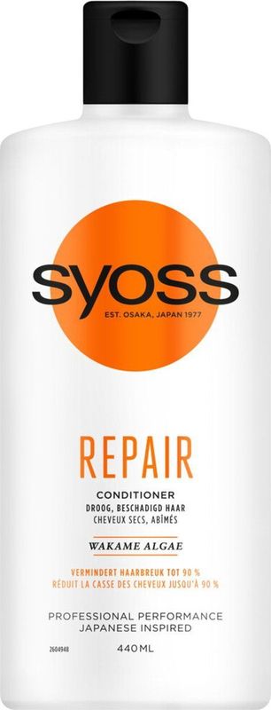Syoss Repair Conditioner - 440 ml - Intensief Herstel voor Droog Haar