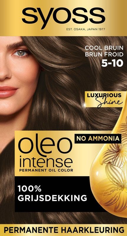 Syoss Oleo Intense - Haarkleuring - Zwart - Olie-Formule