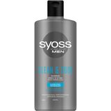 Syoss Men - Clean & Cool - Shampoo - Verfrissend - 90% Natuurlijke Ingrediënten