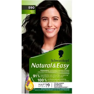 Schwarzkopf Natural & Easy 590 Zwart Haarkleuring - 1+1 Gratis
