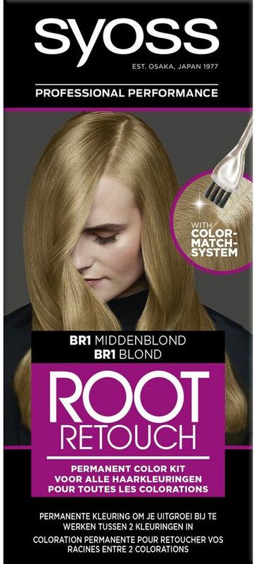 SYOSS Uitgroeiset BR1 Medium Blond Rootset 1 stuk