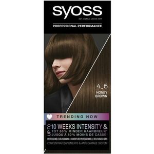 Syoss - 4-6 Honey Brown - Haarverf - Permanente Haarkleuring