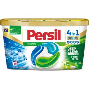 Persil 4in1 Discs wascapsules Universal Deep Clean - Active Fresh (15 wasbeurten)