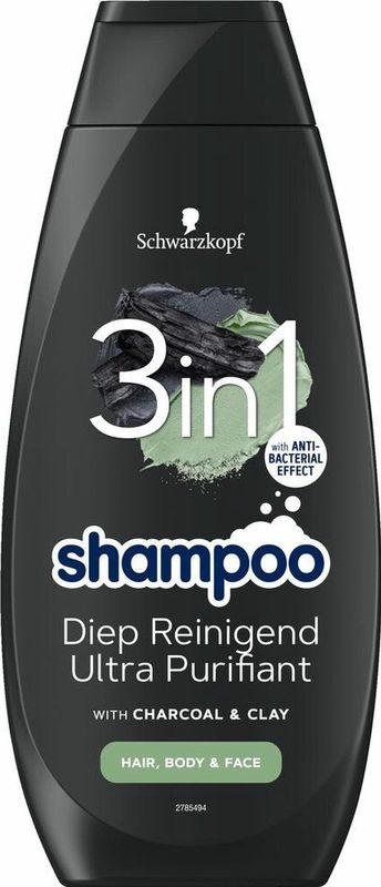 Schwarzkopf - 3-in-1 Shampoo - Diep Reinigend