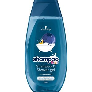 Schwarzkopf Kids - Shampoo & Douchegel - Bosbes - 250ml - VEGAN