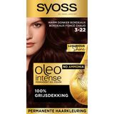 Syoss Oleo Intense - 3-22 Warm Donker Bordeaux - Permanente Haarverf - Haarkleuring - 1 stuk