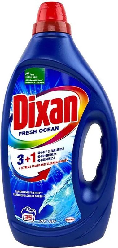 Dixan - Fresh Ocean - Vloeibaar Wasmiddel - 1.750 l - 35 Wasbeurten