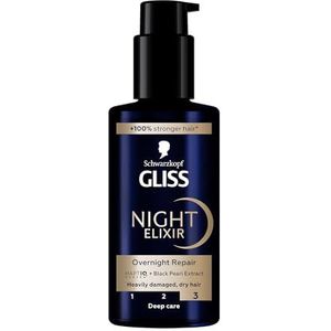 Gliss Kur Night Elixir Ultimate Repair Behandeling Haarmasker, 100 ml
