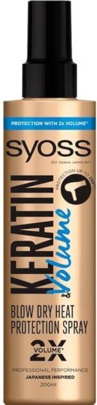 Syoss Keratin & Volume Heatprotection Spray 200 ml