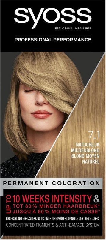 Syoss Color baseline 7-1 Natuurlijk Midden Blond