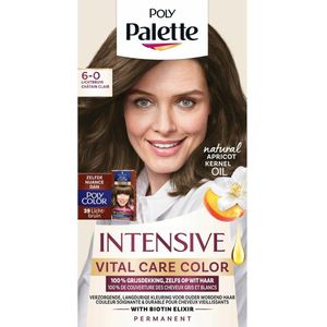 Poly Palette Intensive Vital Care Color 6-0 Lichtbruin Haarkleuring - 1+1 Gratis