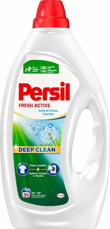 Persil - Fresh Active - Vloeibaar Wasmiddel - Witte en Gekleurde Was - 34 Wasbeurten
