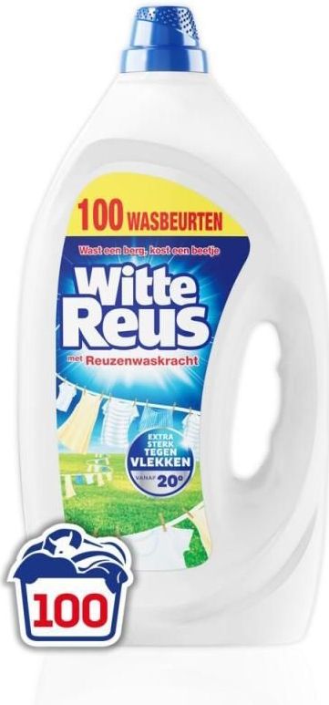 Witte Reus Gel - Vloeibaar Wasmiddel - 100 Wasbeurten