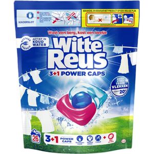 Witte Reus 3+1 Power Caps wasmiddel - 26 capsules