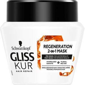 2+2 gratis: Gliss Haarmasker Total Repair Intense-Repair 400 ml