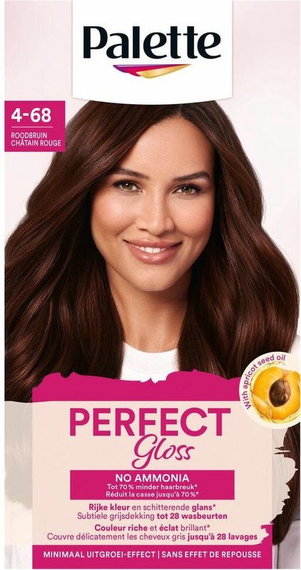 Palette - Perfect Gloss 4-68 - Haarkleuring - Roodbruin - Ammoniakvrij