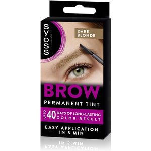 Syoss - Brow Tint - Wenkbrauwverf - Donkerblond - Permanent - Tot 10 toepassingen - Wenkbrauwen