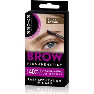 Syoss Brow Tint Lichtbruin - Voor Natuurlijk Uitziende Wenkbrauwen - 1st