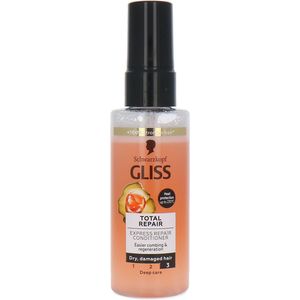 Gliss Kur - Total Repair - Anti-Klit Spray - Mini - 90% Natuurlijke Ingrediënten