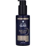 Schwarzkopf - Gliss Night Elixir - Haarserum - 100 ml - Nacht Elixir - Herstelt Beschadigd Haar