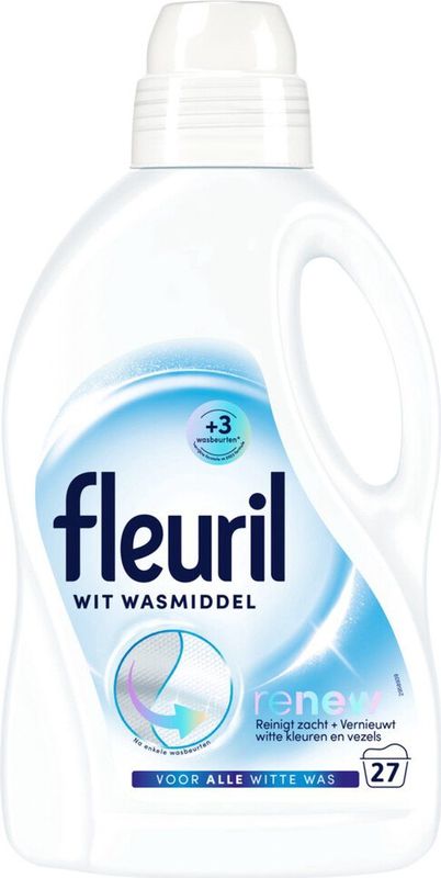 Fleuril - Vloeibaar Wasmiddel - Wit - 27 Wasbeurten