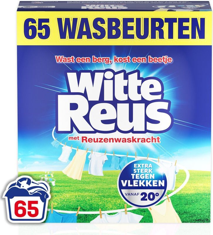 Witte Reus - Waspoeder - Wit - 3575 gr - 65 Wasbeurten