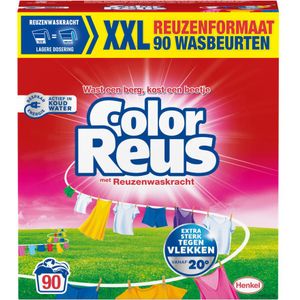 1+1 gratis: Witte Reus Waspoeder Color 90 Wasbeurten 4,5 kg