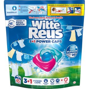 Witte Reus 3+1 Power Caps - Wascapsules - 45 Wasbeurten