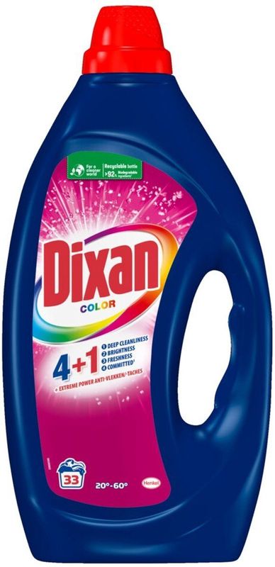 Dixan - Vloeibaar Wasmiddel Color - Voor Gekleurde Was - 33 Wasbeurten