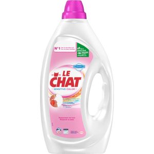Le Chat - Vloeibaar Wasmiddel - Sensitive Color - 33 Wasbeurten - 1,485L - Hypoallergeen