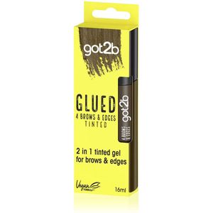 Schwarzkopf - Got2b Glued 2-in-1 Brows & Edges - Donkerbruin - Gel