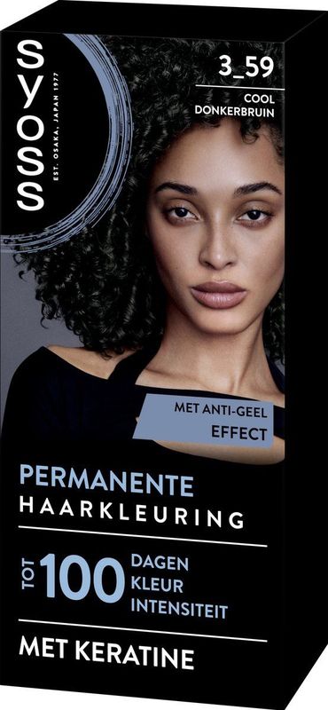 SYOSS - Permanent Coloration 3-59 - Haarverf - Cool Donkerbruin - 1 Stuk