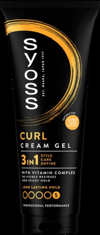Syoss - Curl 3in1 Cream Gel - 250ml - Haargel - Hold 5