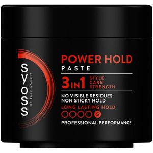 Syoss - Paste Men Power Hold - Haarpaste - 150ml - 3-in-1 Formule voor Sterke Hold en Glans